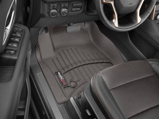 WeatherTech FloorLiner, Front, Cocoa - 2021-2026 Cadillac Escalade/Escalade ESV/Escalade-V, Chevrolet Suburban/Tahoe & more