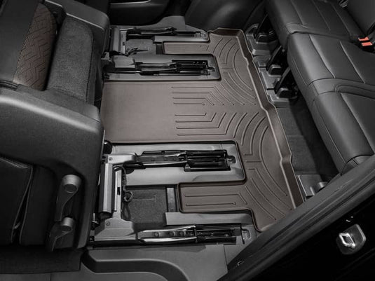 WeatherTech FloorLiner, 3rd Row, Cocoa, With Second Row Buckets - 2021-2026 Cadillac Escalade/Escalade-V, Chevrolet Tahoe, GMC Yukon