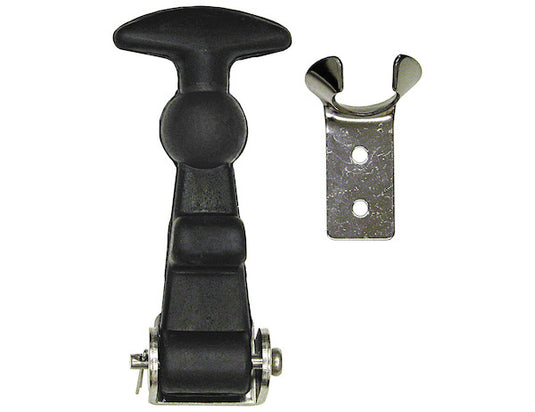 Rubber Hood Catch with Stainless Steel Hardware