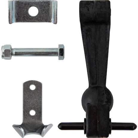Load image into Gallery viewer, 6 Inch Heavy-Duty Rubber Hood Catch - Includes Brackets and Pin-No Bumper

