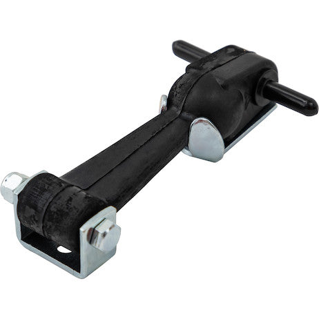 6 Inch Heavy-Duty Rubber Hood Catch - Includes Brackets and Pin-No Bumper