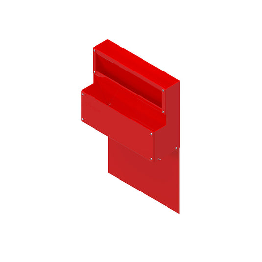 Literature/Binder Combo Storage Kit, Red, 15-1/4"L x 5-5/8"D x 24"H