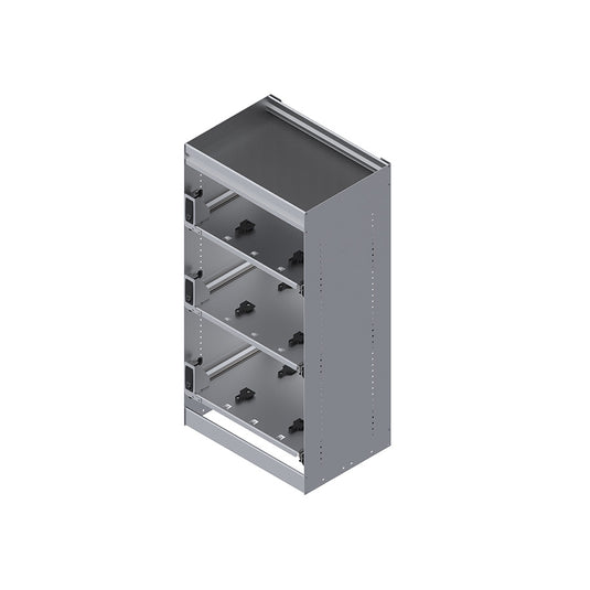 3-Place Cleat Lock Pro Cabinet With Trays, 46"x16-1/2"x22-3/4"