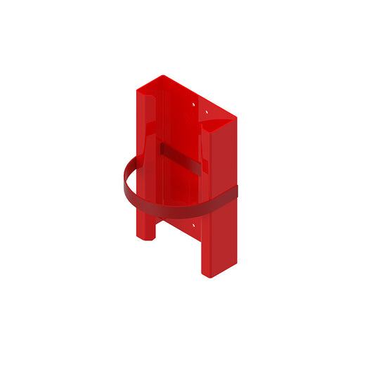 Cylinder Mount, Red, 6"L x 2-1/2"D x 12"H, 5-10" Dia