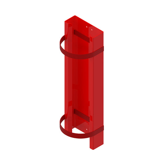 Cylinder Mount, Red, 6"L x 2-1/2"D x 24"H