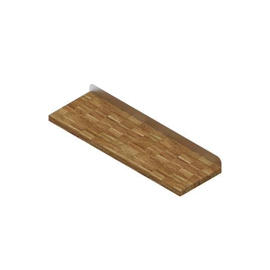 Butcher Block Workbench Top, 48"L x 15"D x 1-3/4"H
