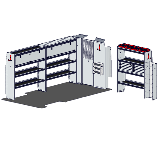 Electrical Contractor Package for 2013+ Ram ProMaster 2500/3500 159" Wheelbase High Roof