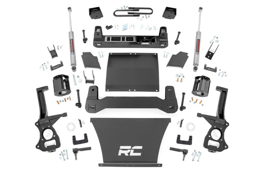 Rough Country 6 Inch Lift Kit, Mono Leaf Rear, N3 Rear Shocks - 2025-2026 Chevrolet Silverado 1500