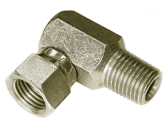 SAM Swivel Adapter 90¬Æ Ad Union (Male) 1/4 Inch NPTF/NPSM-Replaces Fisher 