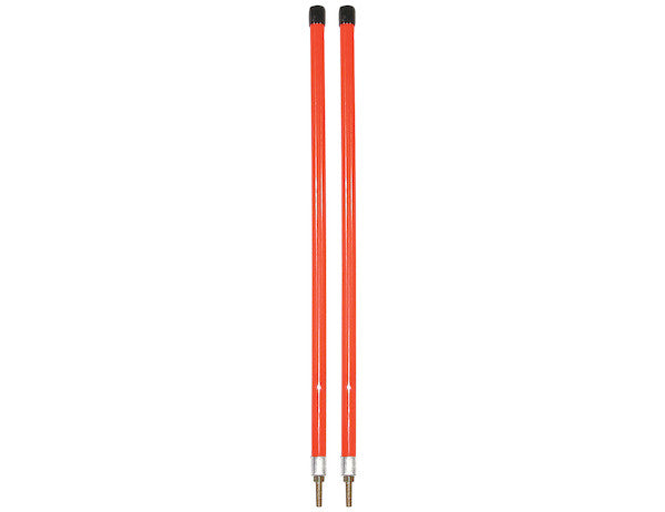 3/4 x 36 Inch Fluorescent Orange Bumper Marker Sight Rods with Hardware - 1308111 - Buyers Products