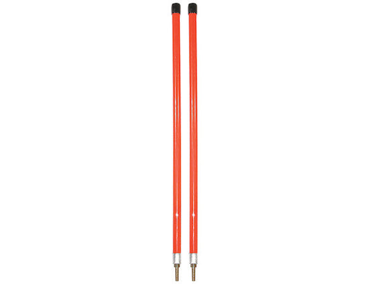 3/4 x 36 Inch Fluorescent Orange Bumper Marker Sight Rods with Hardware - 1308111 - Buyers Products