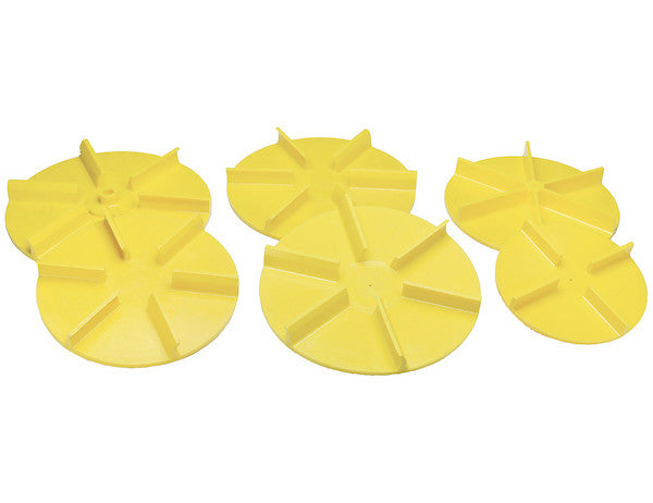 SAM Universal Yellow Poly Replacement Spinner 18 Inch Diameter Clockwise - 1308901 - Buyers Products