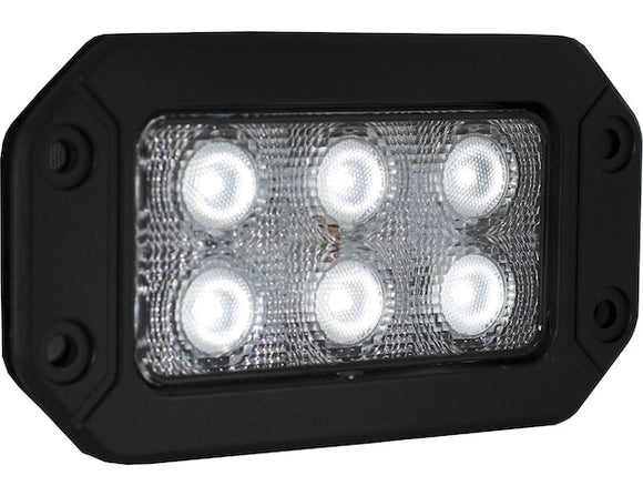 Recessed 6.5 Inch Wide Rectangular LED Flood Light