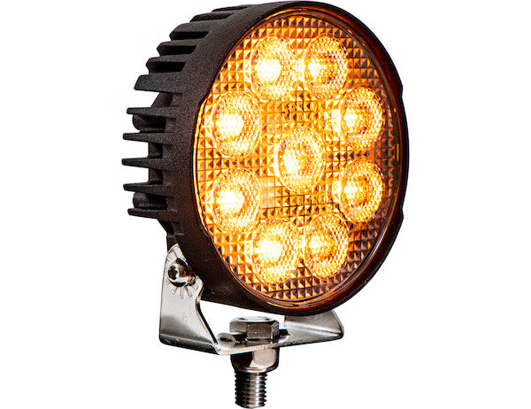 Ultra Bright 4.5 Inch Wide LED Flood Light with Strobe - Round Lens - 1492231 - Buyers Products