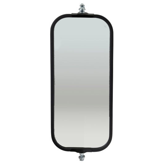  Mirror, 7" X 16", Black, Oem-Style Flat Ribbed Back Wc  