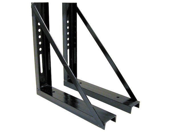 18x18 Inch Welded Black Structural Steel Mounting Brackets - 1701005 - Buyers Products