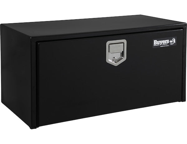 18x18x24 Inch Black Steel Underbody Truck Box With Paddle Latch - 1702100 - Buyers Products