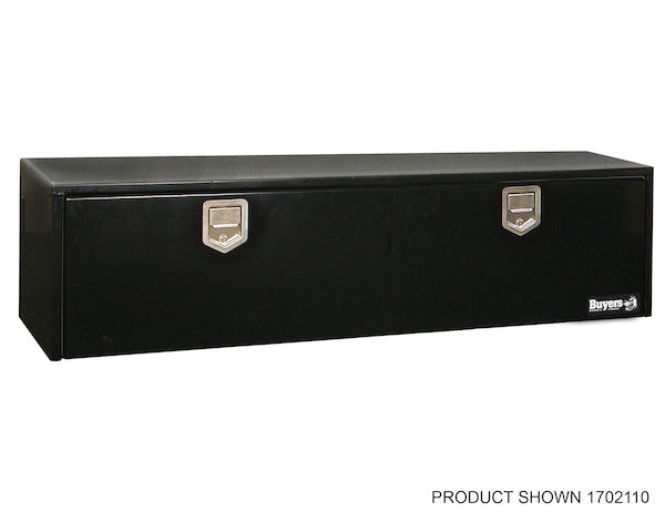 14x12x24 Inch Black Steel Underbody Truck Box With Paddle Latch - 1703150 - Buyers Products