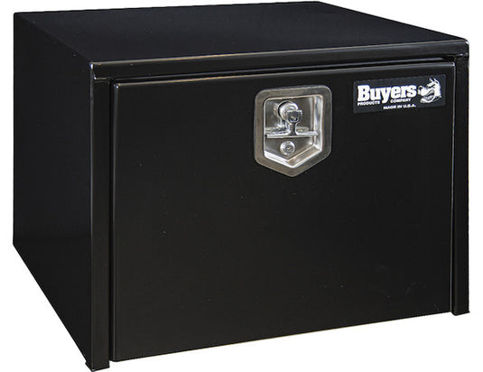 15x10x24 Inch Black Steel Underbody Truck Box with T-Handle - 1703312 - Buyers Products