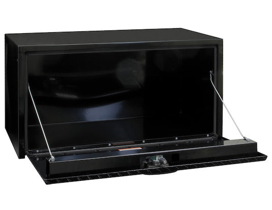 18x18x24 Inch Black Steel Underbody Truck Box With Aluminum Door - 1702500 - Buyers Products