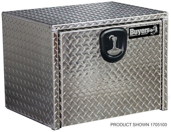 18x18x18 Inch Diamond Tread Aluminum Underbody Truck Box - 1705101 - Buyers Products
