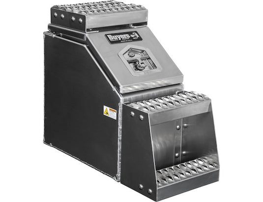 Heavy Duty Smooth Aluminum WideOpen¬Æ  Step Boxes for Semi Trucks - 18 Inch Width - 1705281 - Buyers Products
