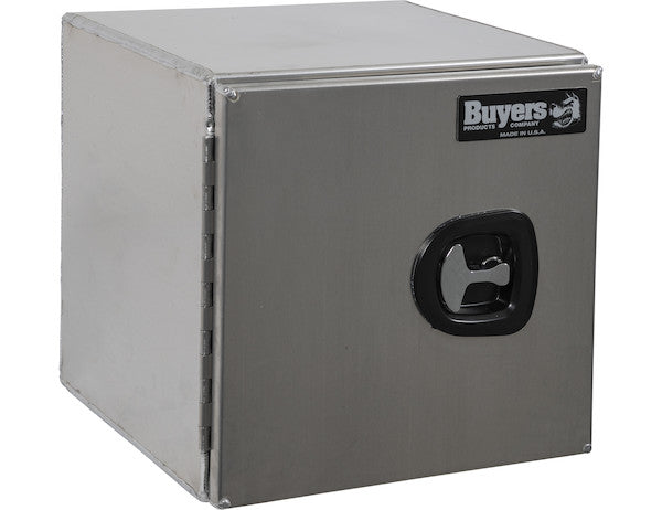 18x18x18 Inch Smooth Aluminum Underbody Truck Tool Box - Single Barn Door, Compression Latch - 1705295 - Buyers Products