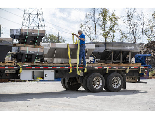 24x24x48 Inch Pro Series White Smooth Aluminum Underbody Truck Box - Double Barn Door, 3-point Compression Latch - 1706940 - Buyers Products