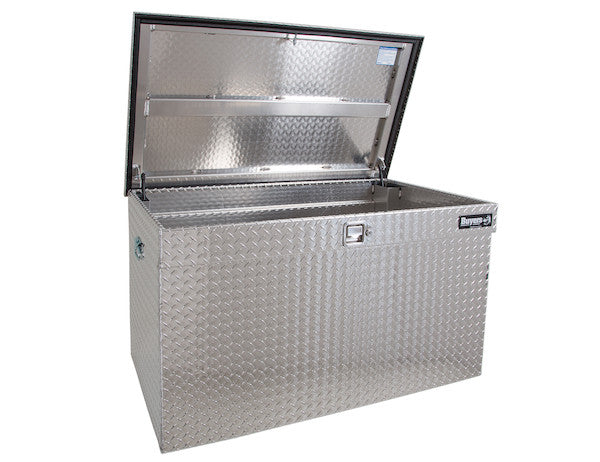 30(H) x 30/28(D) x 49(W) Inch Diamond Tread Aluminum All-Purpose Jumbo Chest - 1712120 - Buyers Products