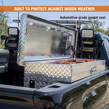 13X16X87 Inch Diamond Tread Aluminum Lo-Sider Truck Box - 1713035 - Buyers Products