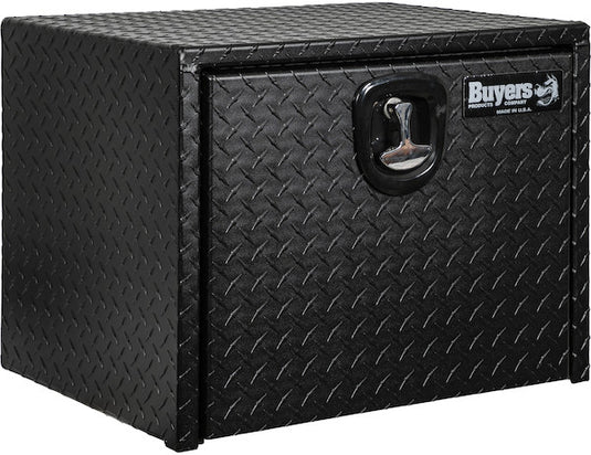 18x18x36 Inch Textured Matte Black Diamond Tread Aluminum Underbody Truck Box - 1715105 - Buyers Products
