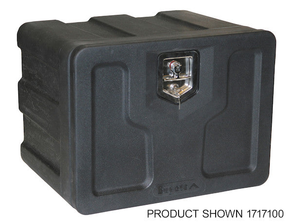 18x18x48 Inch Black Poly Underbody Truck Box - 1717110 - Buyers Products