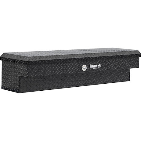 13X16X47 Inch Gloss Black Diamond Tread Aluminum Lo-Sider Truck Box - 1723015 - Buyers Products