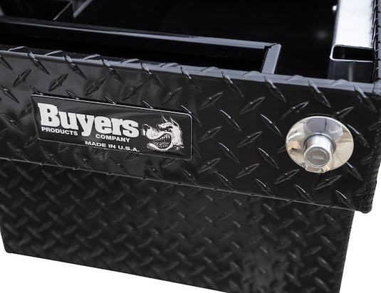 18x20x71 Inch Gloss Black Diamond Tread Aluminum Crossover Truck Tool Box