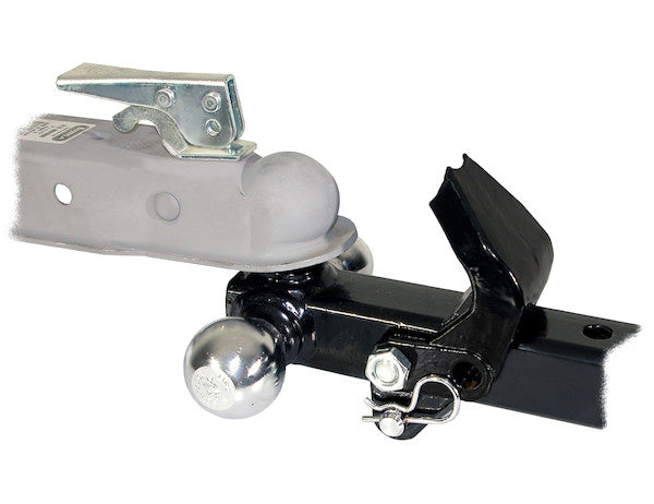 Tri-Ball Hitch Solid Shank With Pintle Hook And Chrome Balls - 1802279 - Buyers Products