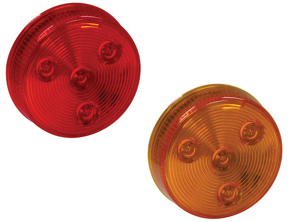 2.5 Inch Round Marker/Clearance Light with 4 LEDs