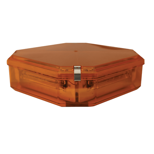 DuoBeam Minibar: 21 Series, 10" 4-sided, TR6, single, 12VDC, amber/amber - Absolute Autoguard