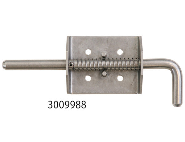 1/2 Inch Stainless Steel Spring Latch Assembly - 2.75 x 8.38 Inch Long - 3009988 - Buyers Products