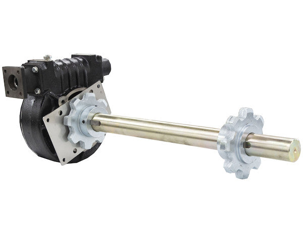 Replacement 50:1 Gearbox Assembly with 2 Inch Shaft and Sprockets - 3010847 - Buyers Products