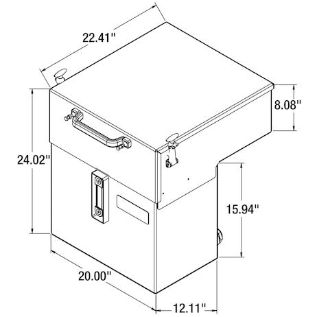 15 Gallon Central Hydraulic System - 4 Function, Electric On/Off, Standard Reservoir, with GPS - 6381541 - Buyers Products