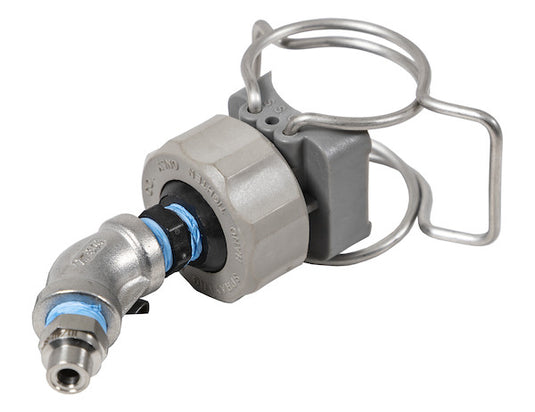 Angled Quick Connect Spray Nozzle for Three Lane Stainless Steel Spray Bars - 3039451 - Buyers Products