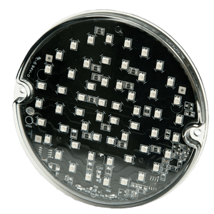 Directional LED: Round surface mount, 12VDC, 15 flash patterns