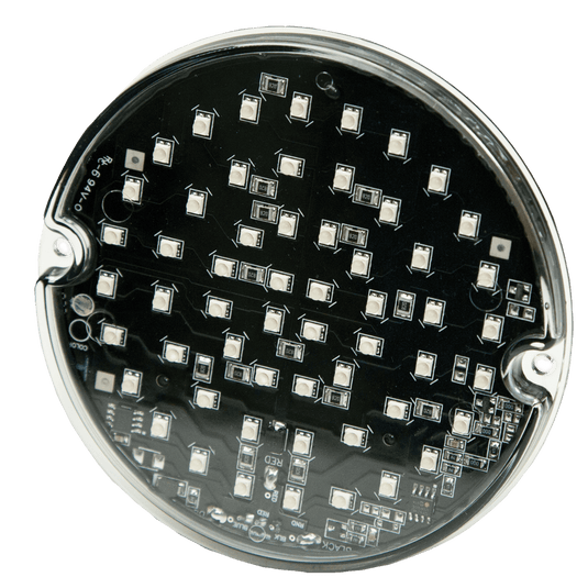 Directional LED: Round surface mount, 12VDC, 15 flash patterns - Absolute Autoguard