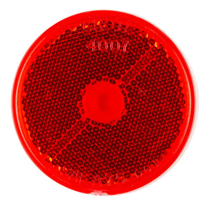  Reflector, 2.5", Red, Round Stick-On, Bulk Pack 