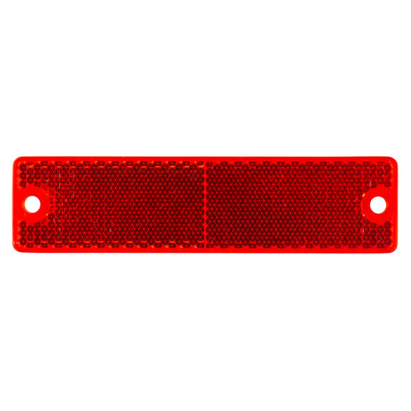  Reflector, Red, Mini Stick-On Rectangular, Bulk Pack 