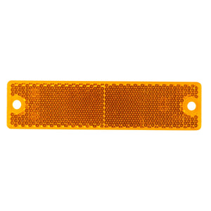  Reflector, Yellow, Mini Stick-On Rectangular  