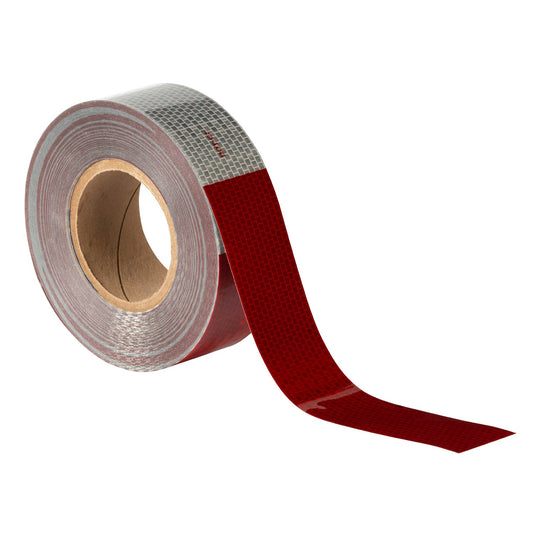 Conspicuity Tape, 11" X 7", Red/Silver,  2" X 18" Strips (5/Blister Pack) - 40650-5 - Grote