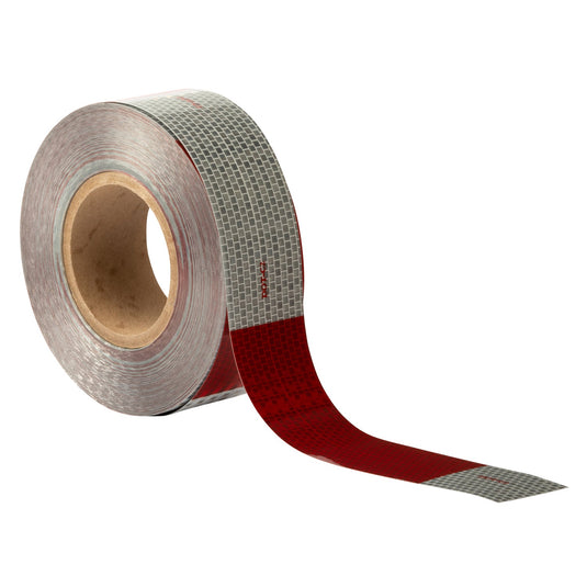  Conspicuity Tape, 6" X 6" Red/Silver, 2" X 150' Roll 