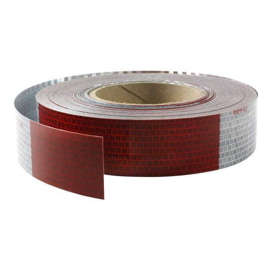  Conspicuity Tape, 6" X 6" Red/Silver, 1 1/2" X 150' Roll 