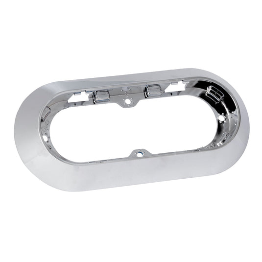 Bracket, Chrome Plated Bezel, Surface Mount, 6", Oval - 42153 - Grote